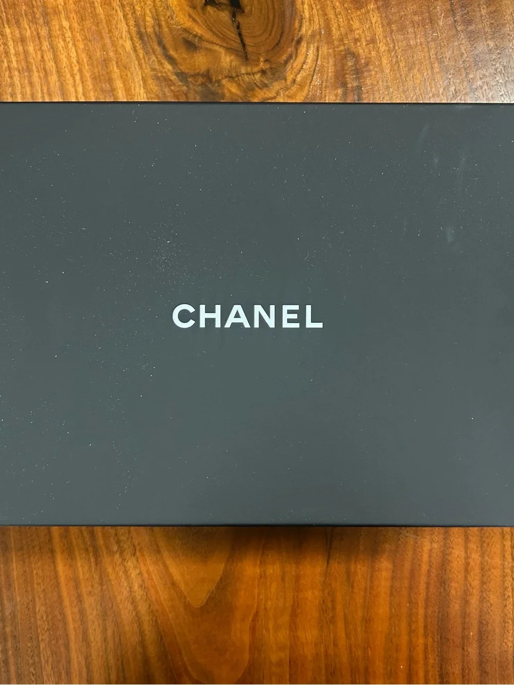 CHANEL Gift Box with Dust Bag and Camellia accessory- Large Rectangular
